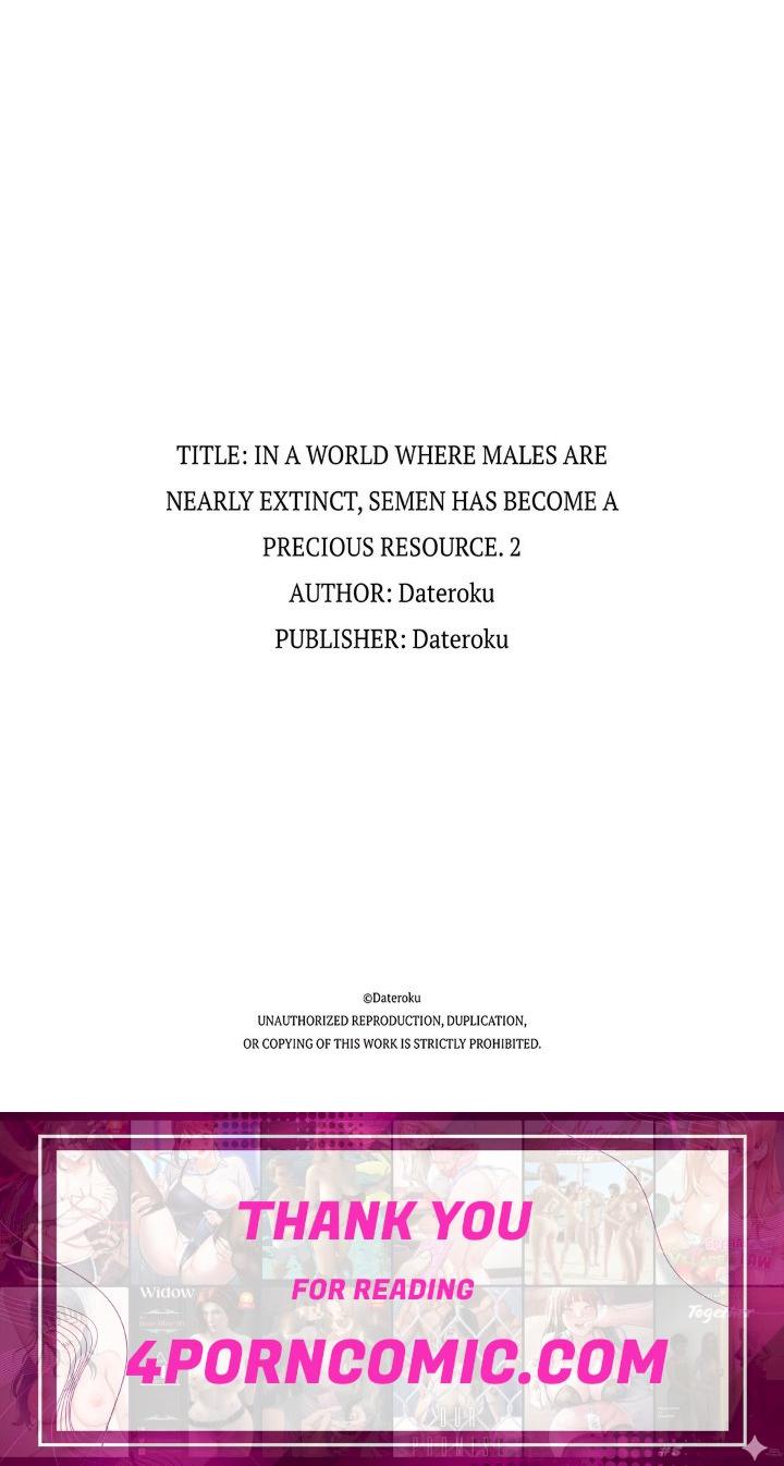 In a World Where Males Are Nearly Extinct, Semen Has Become a Precious Resource Chapter 28 - Page 7