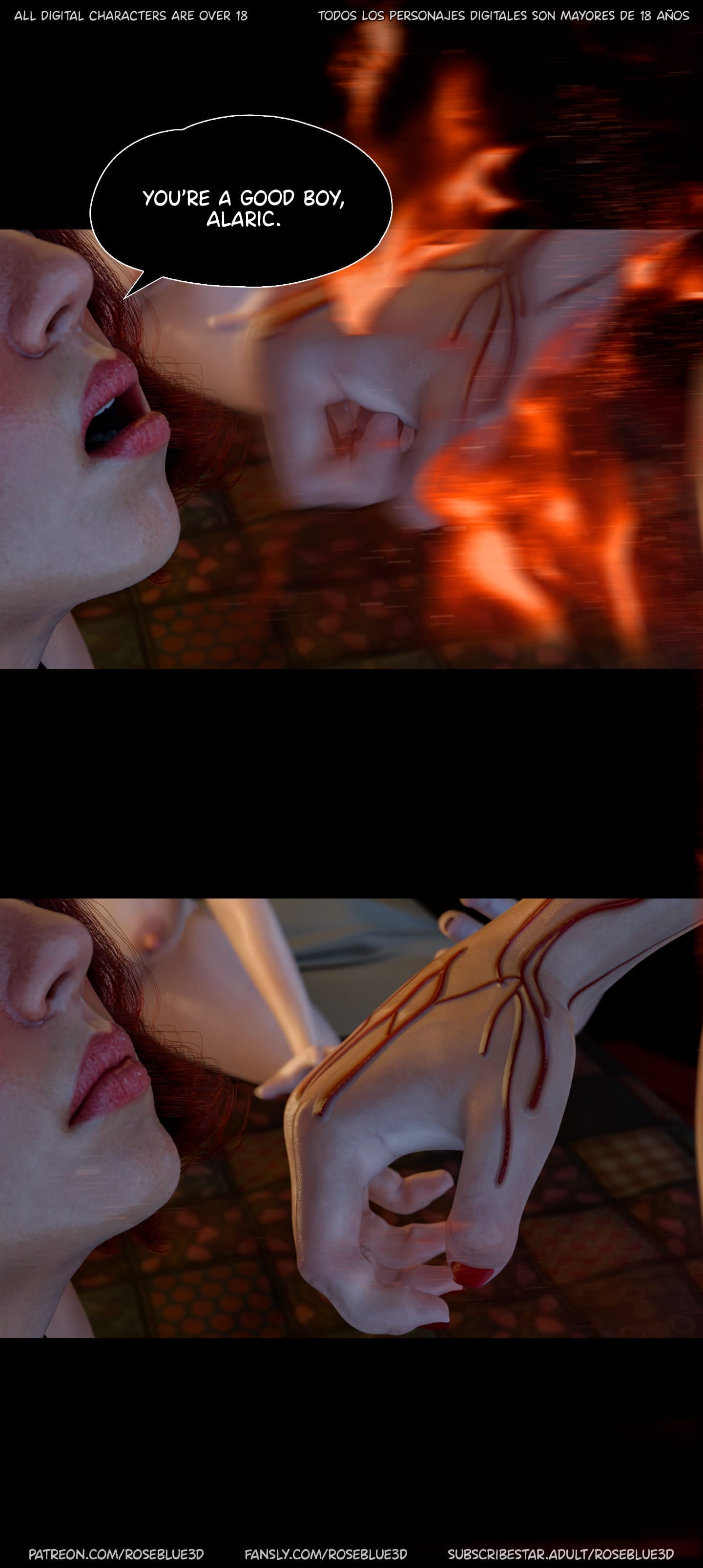 My Neighbor’s Widow [Rose Blue 3D] Chapter 55 - Page 122