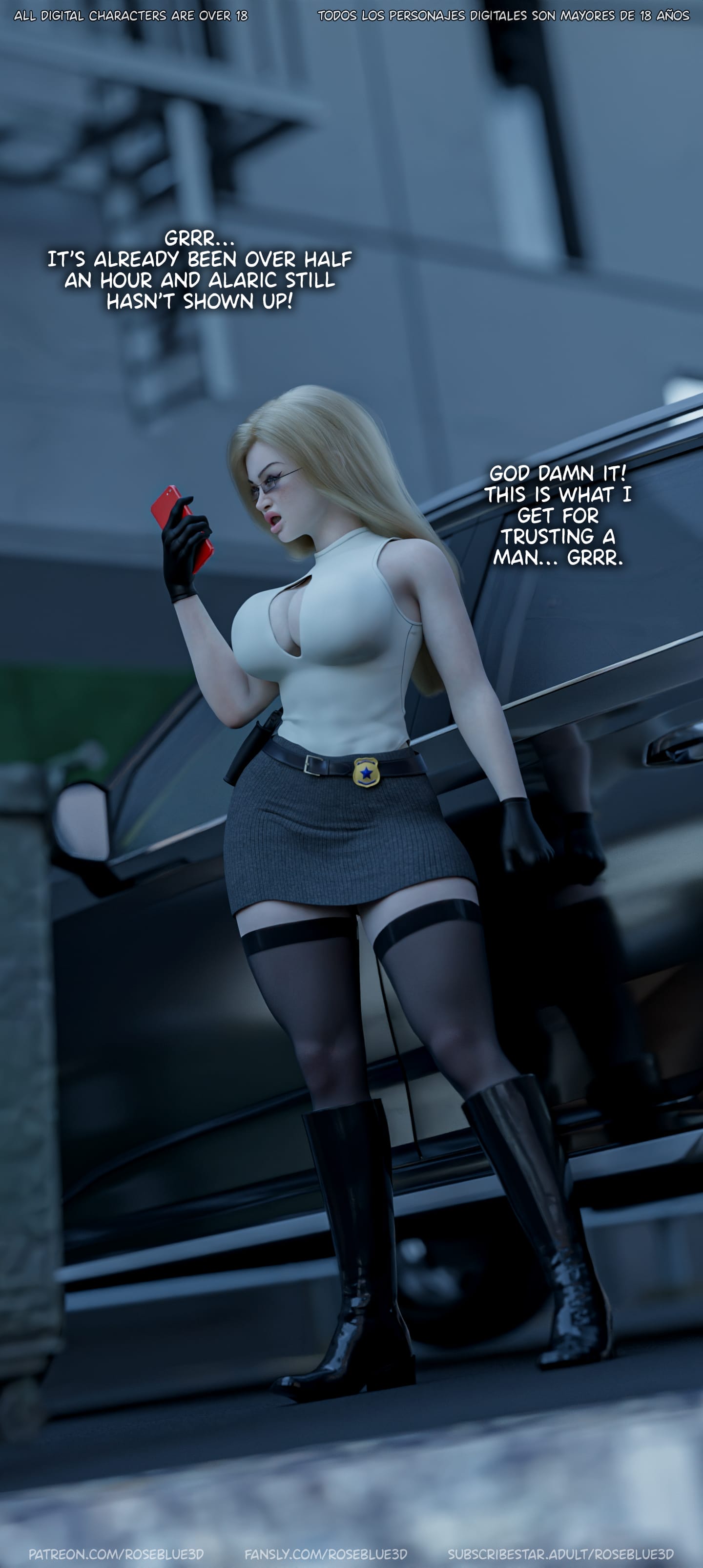 My Neighbor’s Widow [Rose Blue 3D] Chapter 55 - Page 179