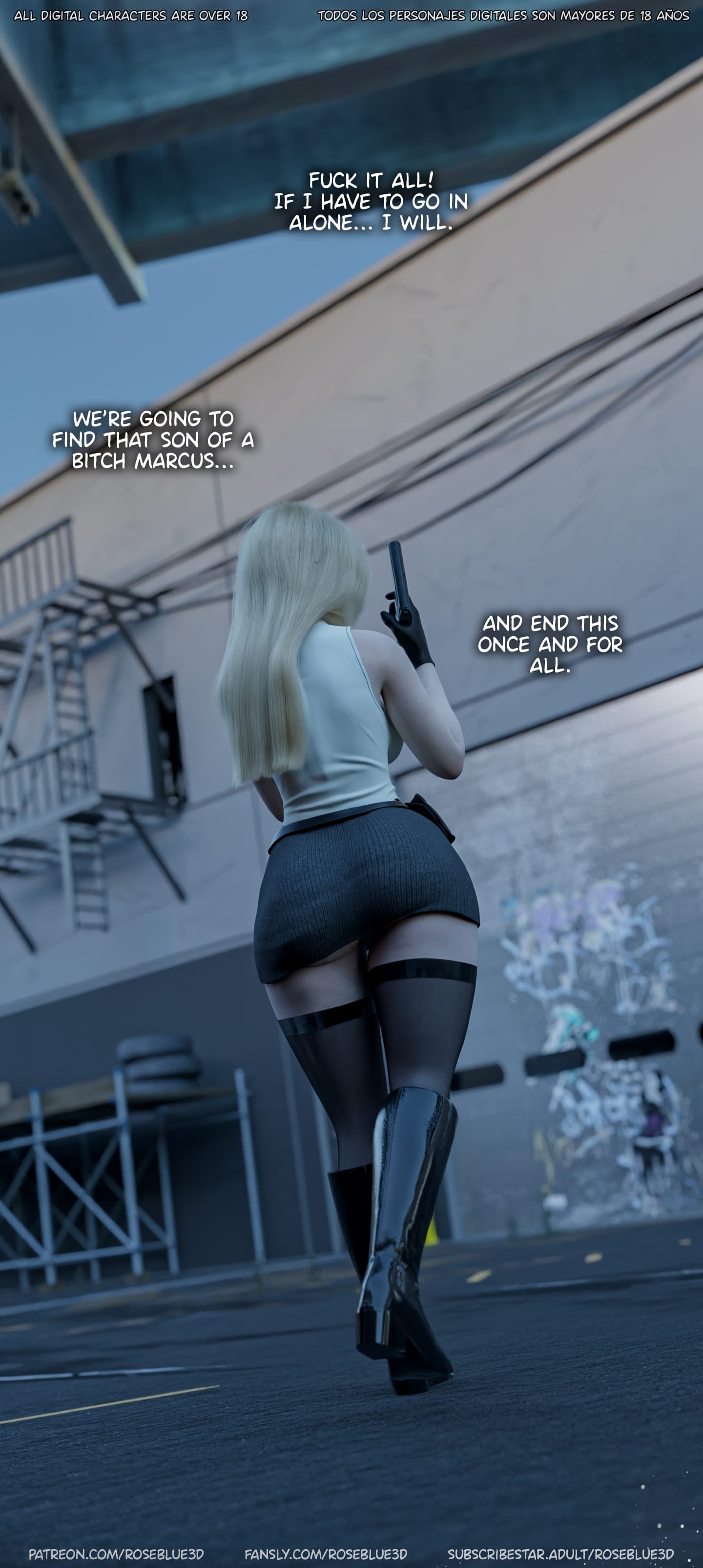 My Neighbor’s Widow [Rose Blue 3D] Chapter 55 - Page 182